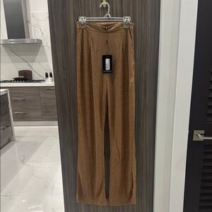 PrettyLittleThing Brown Beach Trousers